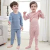 Pajamas Kids Boys Sleepwear Baby Girl Winter Cotton Sets Children Homewear for Boy Pyjamas Nightwear 2 6T Toddler Clothes 220922