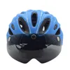 Capacetes de ciclismo Capacete de ciclismo ultraleve com óculos magnéticos removíveis Lens MTB Bike Road Motorcycle Helmet Scooter Electric Scooter Helmet T220921