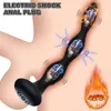 Analspielzeug 5-Frequenz Elektrischer Stoßfalsterstecker Anal Stecker Vibrator Anal Bead Female Masturbator Prostata Massaget Erotik Sexspielzeug für Frauen 220922