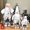 Christmas Decorations Year Big Santa Claus Doll Children Xmas Gift Christmas Hat Decorations for Home Wedding Party Supplies 304560cm 1pc 220921