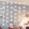 Juldekorationer 36st snöflingor och 6st 1,5 m rep snöflinga Form Party Paper Garlands för årshelgen
