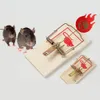 Souris en bois pour pièges à souris, lutte antiparasitaire, avec pédale Flexible jaune, simule le beurre, attire la souris, outil de rat, écologique, maison, jardin