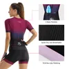 Rowerowe koszulki Sets X-Tiger Women Jersey Sets Letni triathlon krótki rękaw Sexy rajstopy rowerowe kombinezony maillot ropa ciclismo Ubranie rowerowe 220922