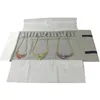 Smycken påsar grå sammet reser rullväska bärbar förvaring vikbar örhängen ringkedja hänge halsband display