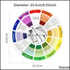 Feestdecoratie gemengd gids wiel voor het schilderen van kleur bijpassend pigment mengen palet chart drop levering 2021 home tuin f mxhome dh7fz