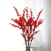 Party Decoration Simulation Plant Holly Fruit Kerstschuim Red Berry Acacia Bean Dry Branch Fortune Decoratief