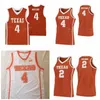 SJ NCAA College Texas Longhorns Basketball Jersey 22 Blake Nevins 30 Brock Cunningham 55 Elijah Mitrou-Long 0 Avery Bradley Custom Stitched