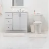 Halılar 2 adet banyo halıları banyo paspas seti -kauçuk sırtlı kaymaz halı için duş duş paspasları