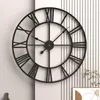 Настенные часы мода дома антикварная гостиная железные ремесленные часы декоративные круглые подключения