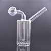 Mini queimador de óleo de vidro portátil Bong Tubos de água Pyrex Cachimbo de água Rigs Oil Bongs para fumar Thick Heady Recycler Rig para fumante