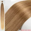 Trames synthétiques faisceau de cheveux raides Salon Extensions de cheveux naturels fausses fibres Super longue trame soumise sans couture