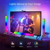 야간 조명 LED 램프 사운드 제어 라이트 라이트 RGB 음악 리듬 픽업 앱 화려한 앰비언트 바 장식