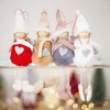 Decorações de Natal Pingente fofo anjo de pelúcia boneca pendurada em árvore de árvore decoração de festas brinquedos criativos de decoração caseira charme