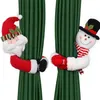 Christmas Decorations Navidad Curtain Holder Merry Decoration For Home Ornaments Year Santa Claus Xmas Decor 220921