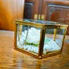 Party Decoration Personalized Wedding Ring Box Proposal Engagement Holder Clear Glass Bearer Keepsake Birthday