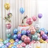 Décoration de fête 10/20/30pcs 12 pouces d'épaisseur métal perle ballons en latex chrome métallisé or rose couleurs Globos mariage Birt Bdebag Dhadr