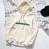 Women Hoodies Massion Contraving Color Autumn Sleeve Long Longe Letter Pattern Womens Woded Bloced Tops Men Switshirs