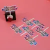 Festive Supplies Letters Colorful Party Cupcake Decor Cake Inserts For Birthday