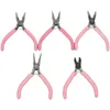 Jewelry Tools Pliers Wholesale DIY Accessories Hardware Pink Vice Black Round Head Pointed Nose