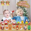 Décorations de Noël Calendrier de l'Avent de Noël Ensemble de jouets Adorable pendentif en peluche poupée Fidgets Boîte à jouets Fidgets sensoriels Cadeau de fête de Noël pour les enfants 220921