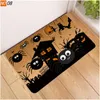 Carpets Happy Halloween Pumpkin Ghost Doormat Door Mat Entrance Rug Home Carpet Living Room Bathroom Kitchen Floor Mats Anti Slip