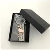 سلسلة مفاتيح المفاتيح الفولاذ المقاوم للصدأ هدية تحفيزية Flamingo Keychain أبدًا