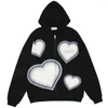 Sweats à capuche pour femmes Y2k Zip-up Harajuku Hiver Vêtements pour femmes Loose Skeleton Print Goth Grunge Sweat à capuche à manches longues Vestes de style preppy