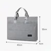 Briefcases Four Seasons Men's And Women's Leisure Solid Color Briefcase Fashionable Zipper Multifunctional Strapless Computer