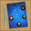 Party Decoration 100/200x Solar System Planet Paper Sticker Ytter Space Birthday Deceding Kids Astronomy Diy Tag Drop Del MxHome Dhjxs