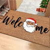 Hundkl￤der god jul tema d￶rrmatta k￶k matta xmas sovrum ing￥ng vardagsrum mattan badrum icke-halk rug40x60cm 220921