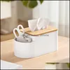 Tissue-Boxen Servietten Kreative Desktop-Sundries Aufbewahrungsbox Home Wohnzimmer Serviette Feuchttücher Rollenpapierhalter Drop Delive Yydhhome Dh8Pd