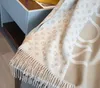 2023 Fashion Paris Design 100% Cashmere Scarf Heren en Dames dezelfde merkbrief Sjaal Grote sjaal Warm verdikte wol 70 cm x 180 cm