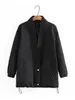 Mulheres s plus size lowewear casaco s jaquetas de inverno com botões soltos xadrez de algodão de comprimento médio de algodão grande roupas de outono 220922