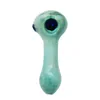 Glass handmade pipe length 114mm handicraft grass tobacco pipe portable heat-resistant pipes smoking accessories