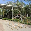 Party Decoration Wedding Round Stand Arch Home Birthday Background Props Circular Hoop Wrought Iron Metal Circle Backdrop