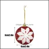 Décoration de fête 6pcs 6cm de Noël Ball Bauble Hanging Home Ornement décor annue Navidad pour DIY Visms Drop Livraison 2021 MXHOME DH9V7