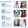 US-Aktiendesigner Erwachsener Gesichtsmasken Einweg 5-Schicht flachgefalte Anti-Staub-Masken schneller Versand