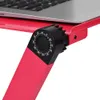 Portable laptopkussentjes Desk Notebook Stand Table Tlay met muishouder Sofa bed rood