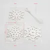 Décorations de Noël 36 pcs de neige et 6pcs 1,5 m cordes en forme de flocons de neige Garales du papier de fête pour les vacances