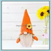 Party Decoration Harvest Festival Autumn Sunflower Faceless Doll Mall Bar Home Thanksgiving Halloween For Drop Delivery 2021 Yydhhome Dh6Sf