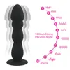 Juguetes anales Control remoto Vibrador Impermeable Anal Plug Butt Plug Masajeador de próstata masculino Bead Dildo Vibrador Ventosa Juguetes sexuales para hombres 220922