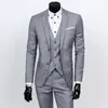 Herrdr￤kter herrens h￶st och vinterdr￤kt tre-stycken Business Professional Jacke b￤r manlig intervju Gentleman