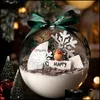 Party Decoration 10Pc Christmas Transparent Ball Plastic Trees Open Box Bauble Ornament Wedding Gift Present Home Decorationpa Bdebag Dhqfy