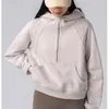 Plüschpullover Frauen halb Zip Yoga Outfits Sport Short Hoodie Freizeit vielseitige Wattestäbe Frauen Jacke