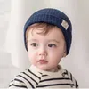 Koreanische Lächeln Gesicht Baby Stricken Hut Herbst Und Winter Einfarbig Warme Häkeln Beanie Caps Für Kleinkind Kinder Jungen Und mädchen M4199