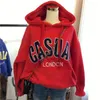 Women's Hoodies Summer Letter Print Hoodie Ladies Loose Casual Simple Fashion Sweatshirt Street 90s Teen Clothing Wholesale