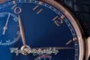 AZF V5 AZ500705 A52010 Automatisk herrklocka Vit Power Reserve Blue Number Markers Rostfritt st￥l Fodral L￤derband 2022 Super Edition Eternity Watches