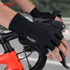 Fünf Finger Handschuhe Boodun 5 Farben Männer Frauen Radfahren atmungsaktiven Antischock -Sport -Halbfinger -Fahrradfahrrad Rennen 220921