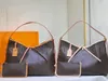 M46203 Carry All PM MM Hobos 2sets Bag Brown Monograms Canvas Leather Shoulder Bag Designers Luxurys Womens Handbag