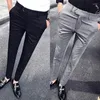 Men's Suits 2022 Style Spring Autumn Men's Casual Long Pants Fashion Business Stretch Trousers Brand Straight Pant Solid Male T238